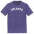 Orlando Text White Font Mens Tri-Blend DTG T-shirt - Purple Heather