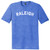 Raleigh Text White Font Mens Tri-Blend DTG T-shirt - Royal Blue Heather