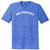 San Francisco Text White Font Mens Tri-Blend DTG T-shirt - Royal Blue Heather