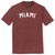 Miami Text White Font Mens Tri-Blend DTG T-shirt - Maroon Heather