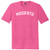 Modesto Text White Font Mens Tri-Blend DTG T-shirt - Fuchsia Heather
