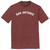 San Antonio Text White Font Mens Tri-Blend DTG T-shirt - Maroon Heather