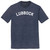 Lubbock Text White Font Mens Tri-Blend DTG T-shirt - Navy Blue Heather