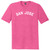 San Jose Text White Font Mens Tri-Blend DTG T-shirt - Fuchsia Heather
