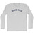 Round Rock Adult Cotton Long Sleeve T-shirt - Grey Heather