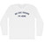 No One Knows I'm Here Adult Cotton Long Sleeve T-shirt - White