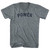 Power Tri-Blend V-neck Womens Junior Cut T-shirt - Athletic Grey