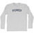Power Adult Cotton Long Sleeve T-shirt - Grey Heather