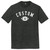 Custom Text Name Arched over Football With Custom Number In Ball Mens Tri-Blend DTG T-shirt - Black Heather