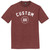 Custom Text Name Arched over Soccer Ball With Custom Number In Ball Mens Tri-Blend DTG T-shirt - Maroon Heather