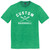 Custom Text Name Arched over Crossed Bat and Baseball With Custom Number In Ball Mens Tri-Blend DTG T-shirt - Green Kelly