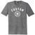 Custom Text Name Arched White Font With Custom Number In Basketball Mens Tri-Blend DTG T-shirt - Grey Heather