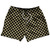 Black and Gold Checkerboard Swim Shorts 7.5" Inseam - Size X Large - Final Sale - MS