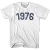 1976 Year Celebration Cotton T-Shirt - White - Medium - Final Sale - M1