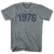 1976 Year Celebration T-Shirt - Athletic Grey Tri-Blend - Small - Final Sale - M1