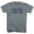 1976 Year Celebration T-Shirt - Athletic Grey Tri-blend - XL - Final Sale - M1