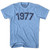 1977 Year Celebration T-Shirt - Athletic Blue Tri-Blend - Large - Final Sale - M3