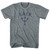 Pennsylvania Erie Trident T-Shirt - Athletic Grey and Green Lettering Tri-Blend - XL - Final Sale - M4
