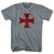 Crusader Cross T-Shirt - Athletic Grey Tri-Blend - XL - Final Sale - M4