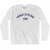 Track Cycling Dad Adult Cotton Long Sleeve T-shirt - White