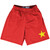 Vietnam Country Flag Lacrosse Shorts Made In USA - Vietnam Flag Color