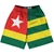 Togo Country Flag Lacrosse Shorts Made In USA - Togo Flag Color