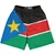 South Sudan Country Flag Lacrosse Shorts Made In USA - South Sudan Flag Color