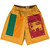Sri Lanka Country Flag Lacrosse Shorts Made In USA - Sri Lanka Flag Color
