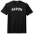 Akron Text White Font Mens Tri-Blend DTG T-shirt - Black Solid
