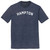 Hampton Text White Font Mens Tri-Blend DTG T-shirt - Navy Blue Heather