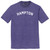Hampton Text White Font Mens Tri-Blend DTG T-shirt - Purple Heather