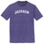 Jackson Text White Font Mens Tri-Blend DTG T-shirt - Purple Heather