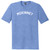 McKinney Text White Font Mens Tri-Blend DTG T-shirt - Blue Heather