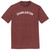 Charleston Text White Font Mens Tri-Blend DTG T-shirt - Maroon Heather