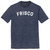 Frisco Text White Font Mens Tri-Blend DTG T-shirt - Navy Blue Heather