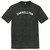 Carrollton Text White Font Mens Tri-Blend DTG T-shirt - Black Heather
