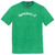 Naperville Text White Font Mens Tri-Blend DTG T-shirt - Green Kelly