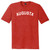 Augusta Text White Font Mens Tri-Blend DTG T-shirt - Red Heather