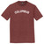 Columbus Text White Font Mens Tri-Blend DTG T-shirt - Maroon Heather