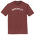 Naperville Text White Font Mens Tri-Blend DTG T-shirt - Maroon Heather