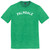 Palmdale Text White Font Mens Tri-Blend DTG T-shirt - Green Kelly