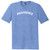 Providence Text White Font Mens Tri-Blend DTG T-shirt - Blue Heather