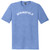 Springfield Text White Font Mens Tri-Blend DTG T-shirt - Blue Heather