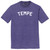 Tempe Text White Font Mens Tri-Blend DTG T-shirt - Purple Heather
