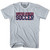 United States Soccer Nation Cotton T-Shirt - Grey Heather BLUE OUTLINE and ORANGE LETTERING - Men's 2X - Final Sale - M15