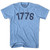1776 Year Celebration T-Shirt - Athletic Blue Tri-Blend - Men's Medium - Final Sale - M23