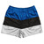 Estonia Country Flag Rugby Shorts - Blue & Black & White