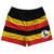 Uganda Country Flag Rugby Shorts - Black & Yellow & Red