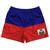 Haiti Country Flag Rugby Shorts - Blue & Red & White