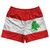 Lebanon Country Flag Rugby Shorts - Red & White & Green